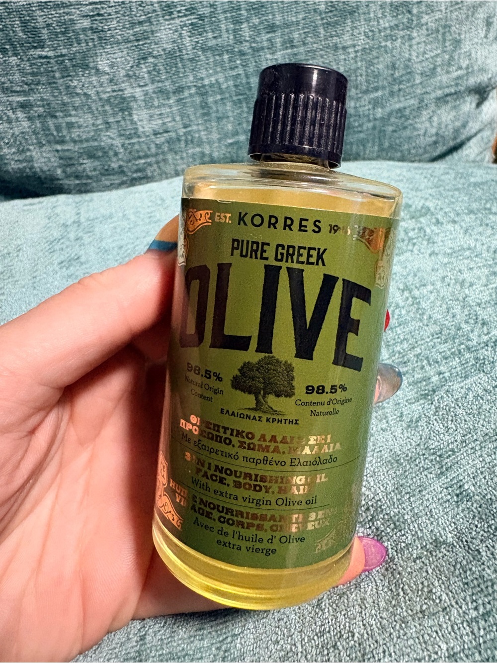 Korres Olive 3-in-1 Nourishing Oil -3.38oz - Picture 3 of 4